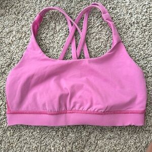 Pink sport bra